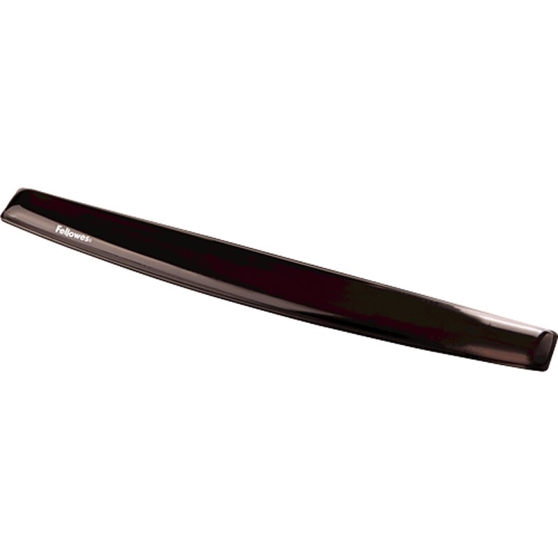 Fellowes Reposamuńecas teclado gel Crystal Negro