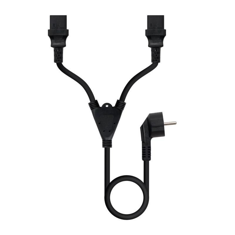 Nanocable Cable aliment. CEE7-M a 2xC13-H 3 m