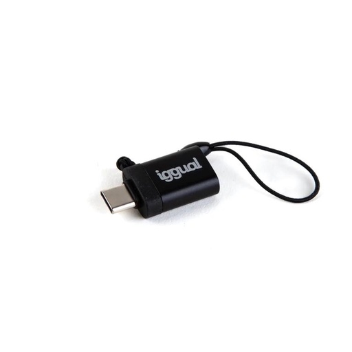 [IGG318409] iggual Adaptador USB OTG tipo C a USB-A 3.1 negro