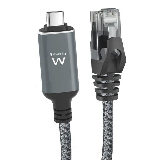 [EC2002] EWENT Cable USB-C 3.1 A RJ45 CAT6 FTP, 1Gbps, 2m