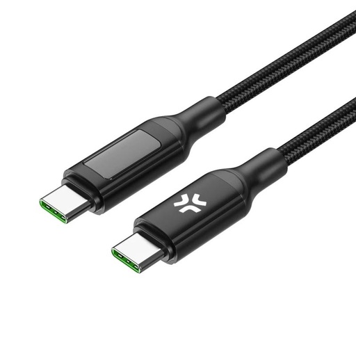 [USBCUSBC100WLED] Celly Cable UsbC-UsbC2  2Mt Led BK 100w