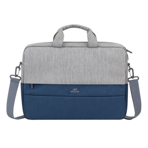 [7532 grey/dark blue] RIVACASE 7532 Grey/blue Prater Maletín 15,6" gris-