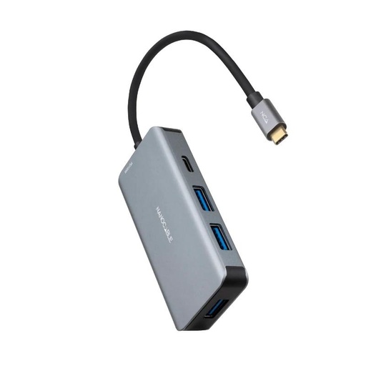 [10.16.1005] Nanocable Hub USB-C 3xUSB3.0+USB-C+USB-C PD 15cm