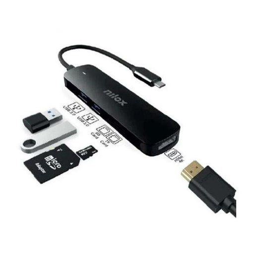 [NXDSUSBC05] Nilox NXDSUSBC05 Adaptador USB-C 5 en 1