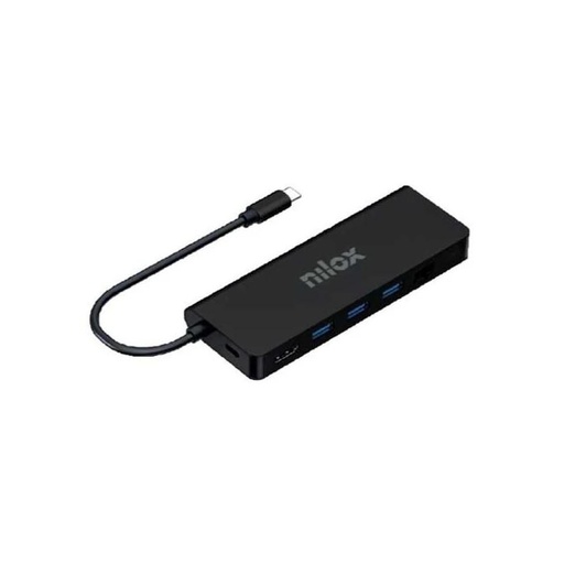 [NXDSUSBC04] Nilox Dock Usb c 8 en 1 Negro