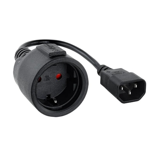 [10.22.0902] Nanocable Cable Adaptador C14-M a CEE7-H, 50cm