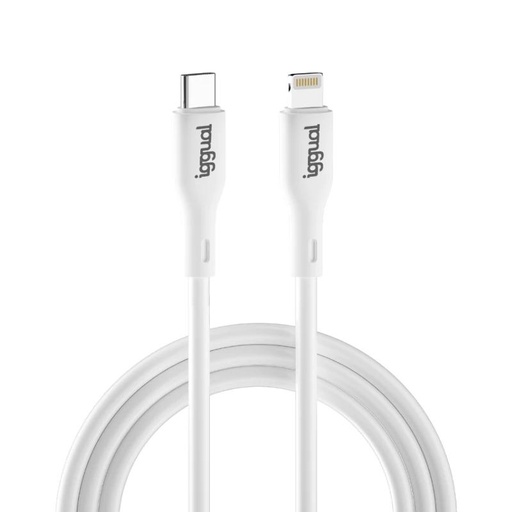 [IGG317761] iggual cable USB-C/Lightning 100 cm blanco Q3.0 3A