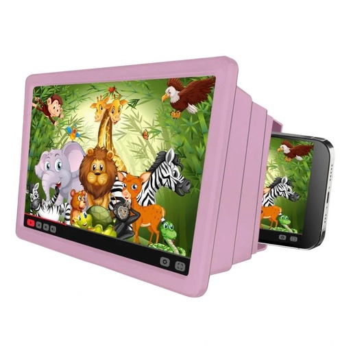 [KIDSMOVIEPK] Celly amplificador de pantalla para nińos Rosa