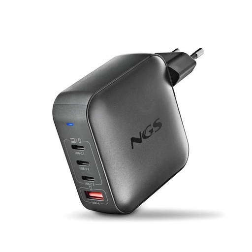 [BUD165W] NGS CARGADOR ULTRARAPIDO165W 4 PUERTOS 3USB-C 1 US