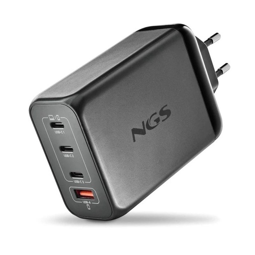 [BUD240W] NGS CARGADOR ULTRARAPIDO240W 4 PUERTOS 3USB-C 1 US