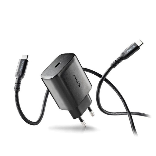 [BUD45W-C] NGS CARGADOR GAN ULTRARAP 45W USB-C CON CABL