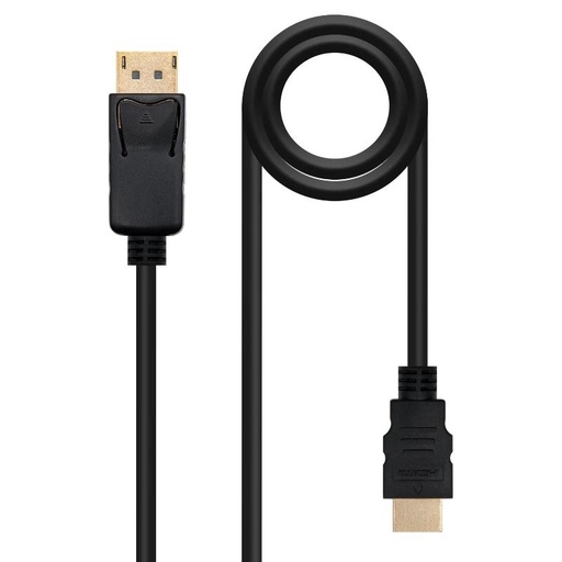 [10.15.4310] Nanocable Cable Conversor DP a HDMI Negro 10m