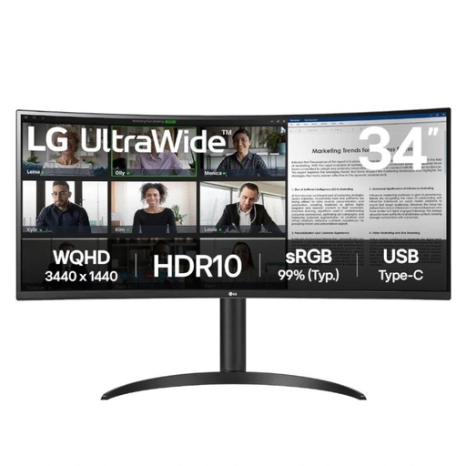 [34WR50QK-B] LG 34WR50QK-B monitor 34" WQHD 2xHDMI DP curvo