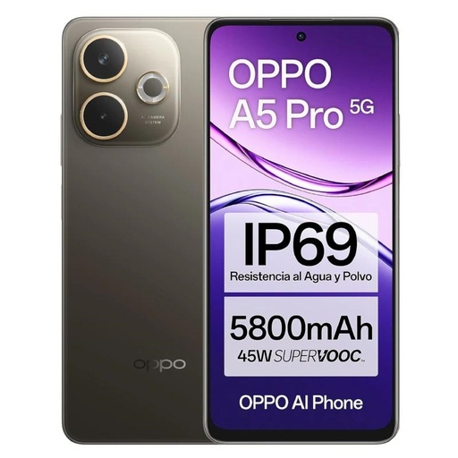 [110010348094] OPPO A5 Pro 5G 6.67" HD+ 256GB 8(+8)GB Black Brown