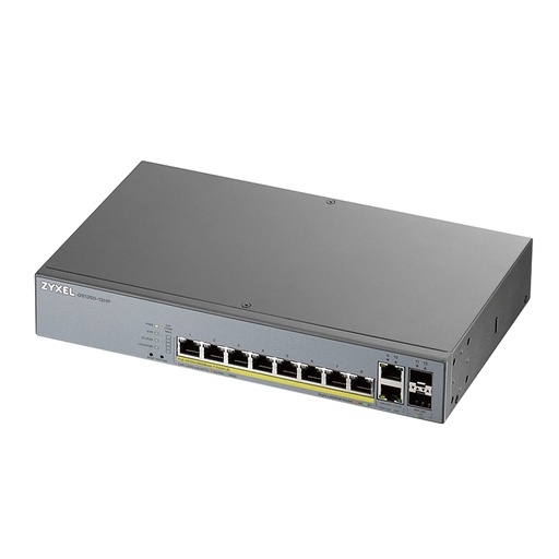 [GS1350-12HP-EU0101F] ZyXEL GS1350-12HP Switch 10xGB PoE 2xSFP 130W