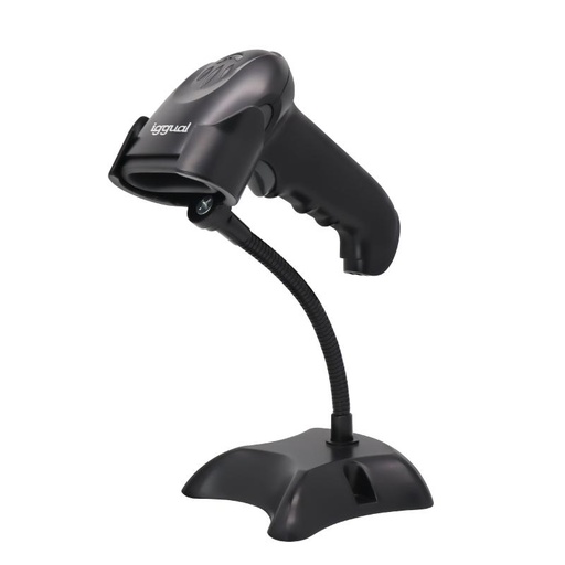 [IGG320143] iggual Lector código barras 2D USB gatillo soporte