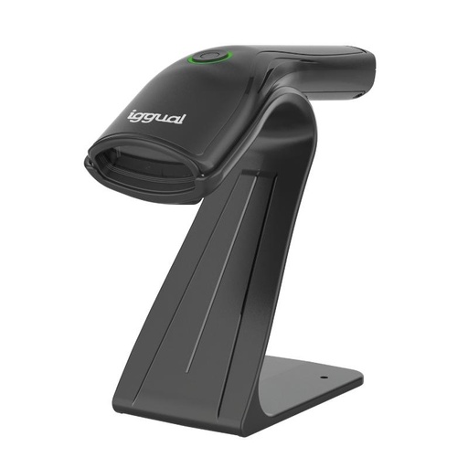 [IGG320136] iggual Lector código barras 2D USB botón soporte