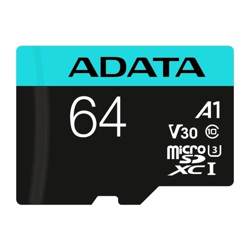 [AUSDX64GUI3V30SA2] ADATA microSDXC/SDHC UHS-I U3 64GB c/adapt