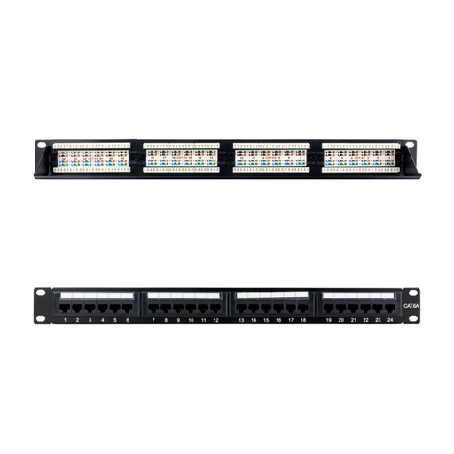[10.21.4124] Nanocable Panel Parcheo 24P CAT.6A UTP 19"1U Dual