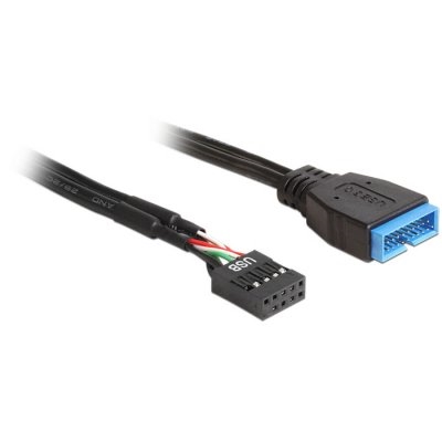 [83281] Delock Cable USB 2.0 Hembra/ USB 3.0 Macho