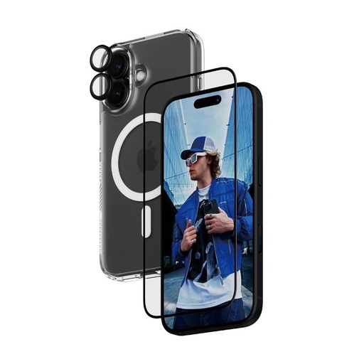 [B1291+2861+1283] PanzerGlass 3-in-1 Bundle Proteccion iPhone 16
