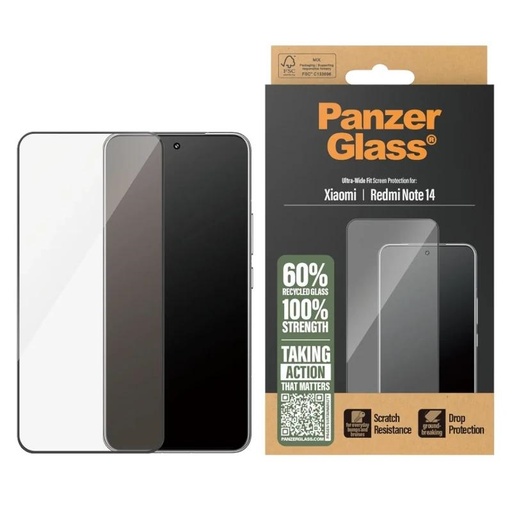 [PGRNUWFG59219] PanzerGlass Screen Protector Xiaomi Redmi Note 14